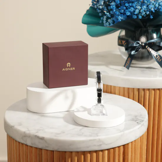 Aigner Etro Black Men Bracelet | Elegant Refined Flower