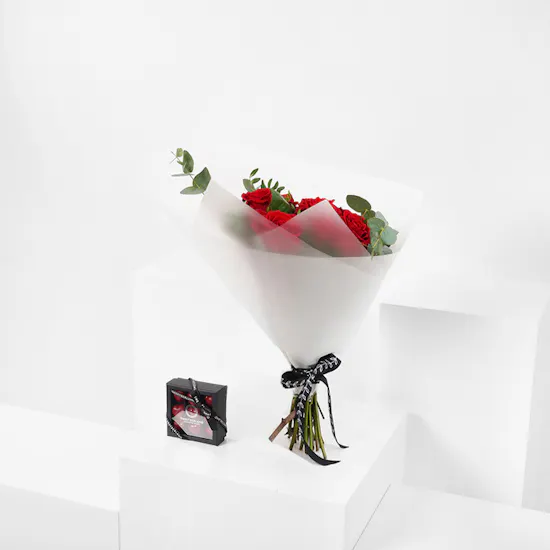 Sweetzerland Love Chocolate Box | Red Roses