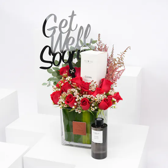 Mubkhar Clean Scented Sticks 220ml | Get Well Soon Blooms Vase