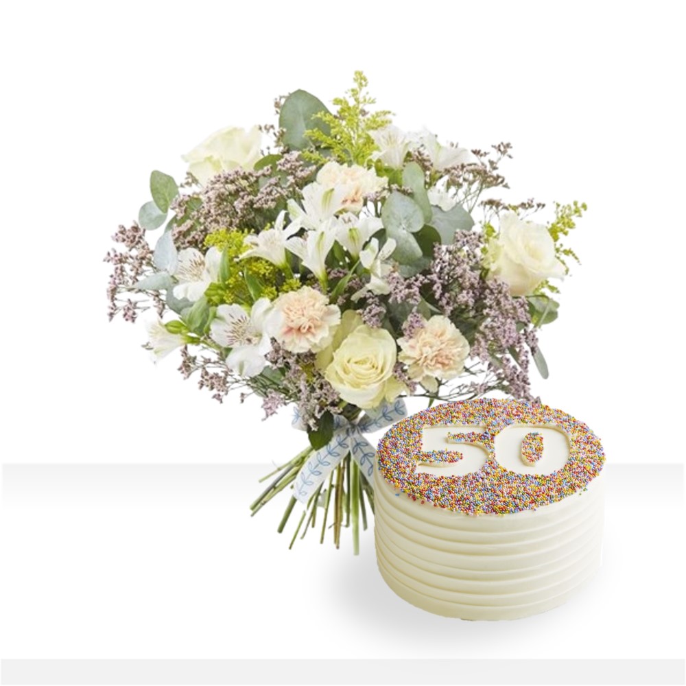 Hummingbird Bakery Birthday Red Velvet Number Cake | Floral Bouquet 