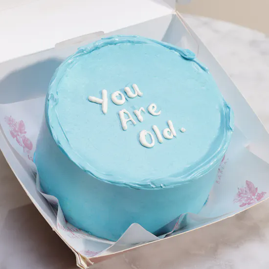 Sweetylicious Birthday blue Korean Cake