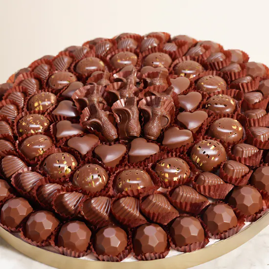 Floward Small Round Assorted Chocolate Tray