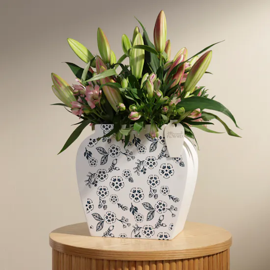 Pink Blooms Vase