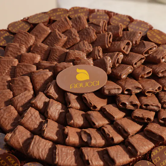 Abucci Elegant Chocolate Silver Tray | Blissful Flowers
