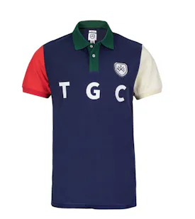 TGC Navy & Green Shield Polo Shirt