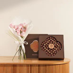 Soucolat Square Chocolate Box | Passion Flowers
