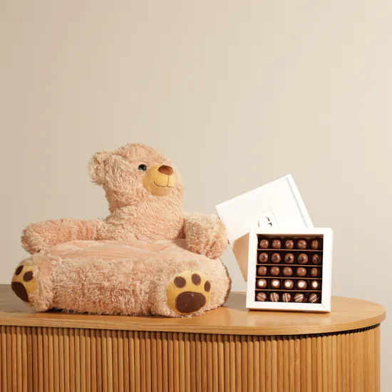 Ghazl Chocolatier Kunafa Chocolate Box | Bear Kids Chair
