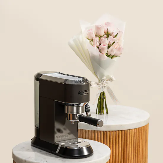 De'Longhi Dedica Style Coffee Machine | Serenity Flowers Bouquet