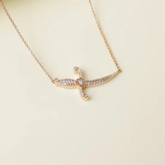 Charmaleena Jewellery Swords of Love Necklace