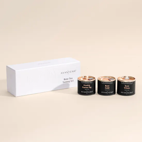 Avantcha Rose Tea Tasting Set | Grateful for You Flower Bouquet
