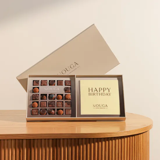 Nouga Happy Birthday Bonbon Chocolate Box