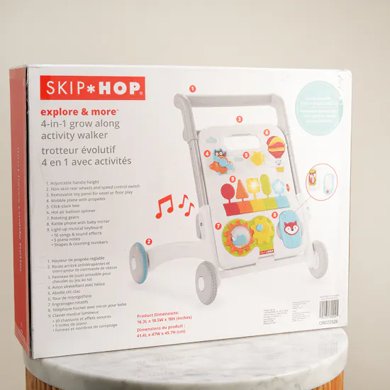 Skip Hop Explore and More 4-in-1 Grow Along Activity Walker Baby Toy