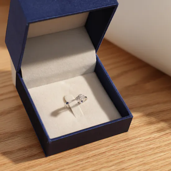 Lapis Solitaire Ring | Flowers Bouquet