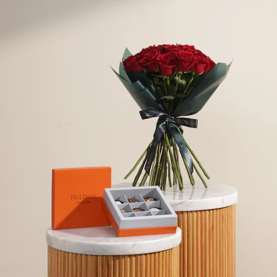Fillings Chocolate Box | Red Petals of Love