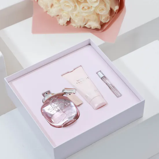 Coach Floral Set for Women | White Roses