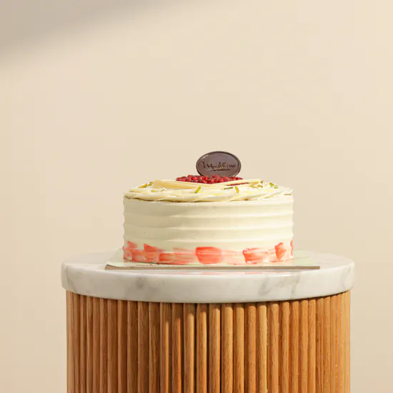 Madeleine Pomegranate Pistachio Cake