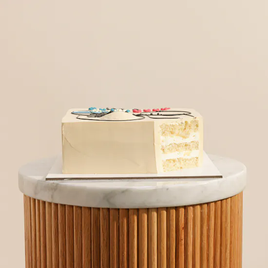 Floward Gender Reveal Cake