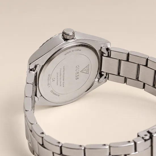Guess Mini Luna Silver Stainless Steel Women's Watch
