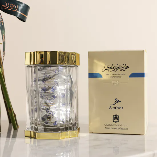 Abdul Samad Al Qurashi Amber Perfumed Agarwood Bakhoor | Peach Bliss Rose Bouquet