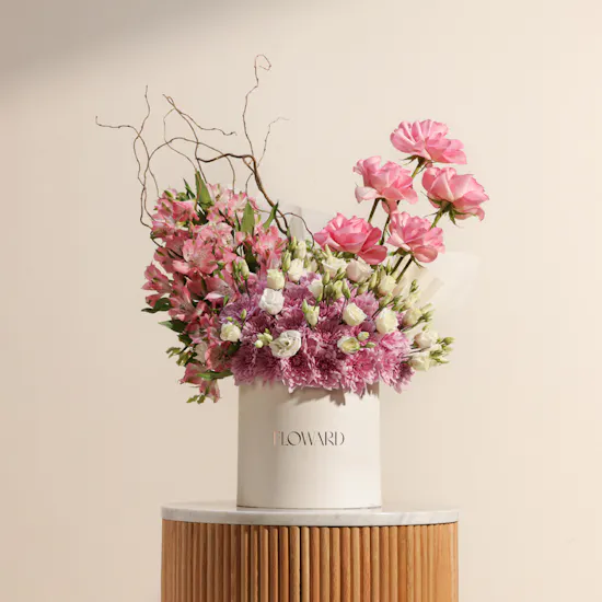 Pink Graduation Joy Flower Box