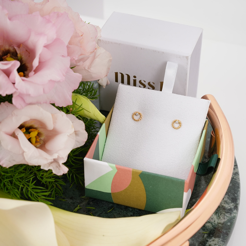 أقراط للأطفال من بلسينجز  | صينية زهور