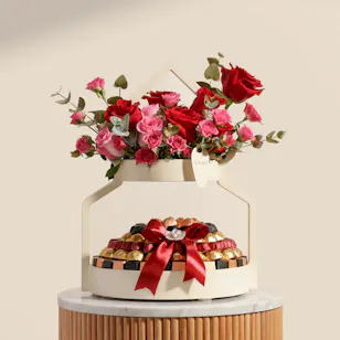 Floward Special Moments Chocolate Flower Stand Floward Special Moments Chocolate Flower Stand