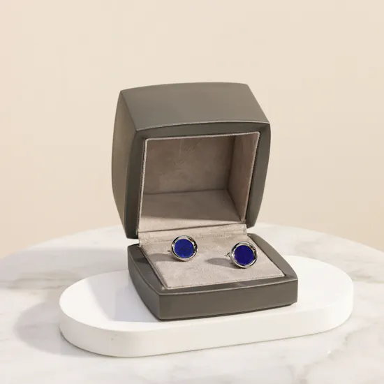 Zayan Lapis Lazuli Silver Dress Cufflinks