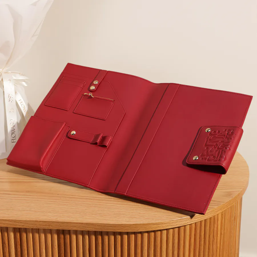 Yellow Event Leather Portfolio | Back to School Blooms 3