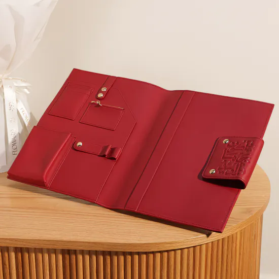 Yellow Event Leather Portfolio | Back to School Blooms