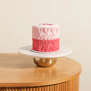 Sweetylicious I Love You Pink Fantasy Cake