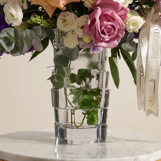Rogaska Astounding Flowers Superior Vase