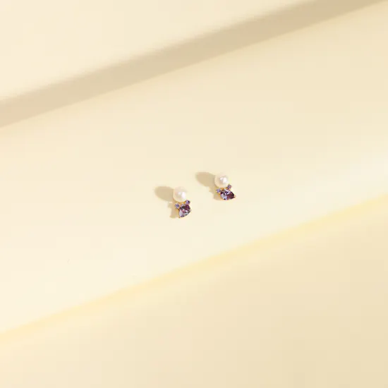 Miss L' by L'azurde Pearl Earrings