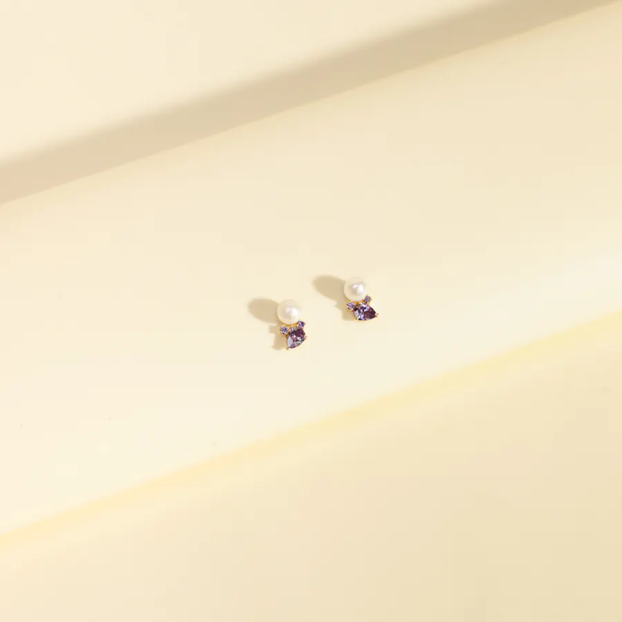 Miss L' by L'azurde Pearl Earrings 2
