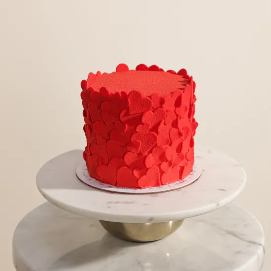 Sweetylicious Layered Red Hearts Cake