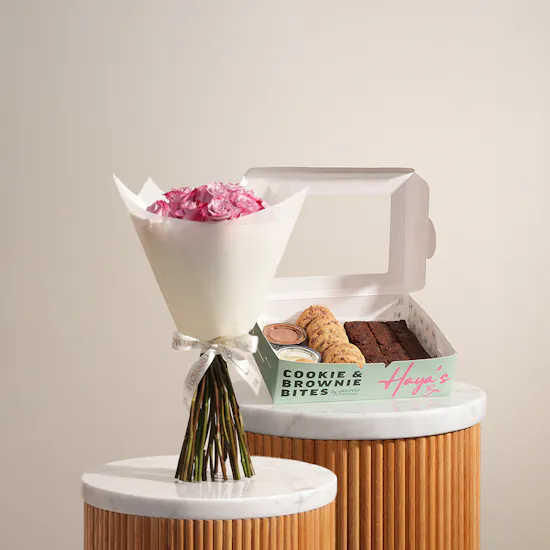 Yara's Corner Haya’s Box | Purple Flowers Bouquet