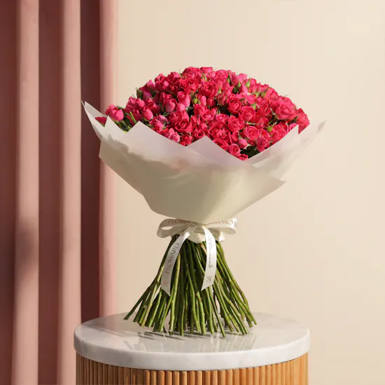 Stunning Fuchsia | 100 Baby Rose Bouquet