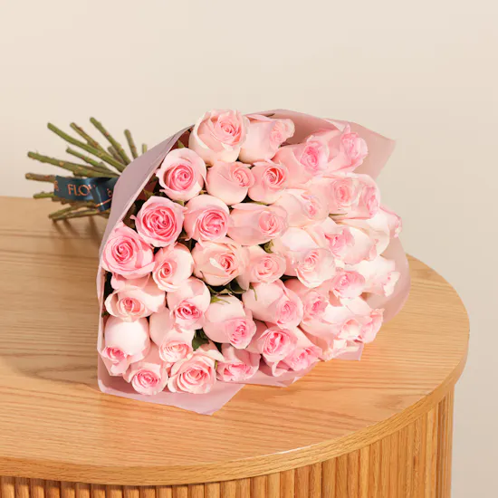 Glamorous Love Pink Rose Bouquet