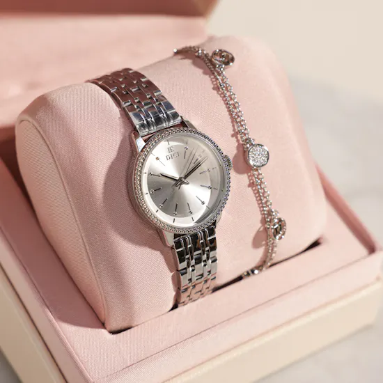 Dici Milano Cosima Silver Women's Watch Set