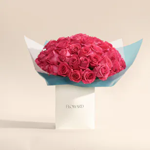 Dressed in Fuchsia Flower Bouquet