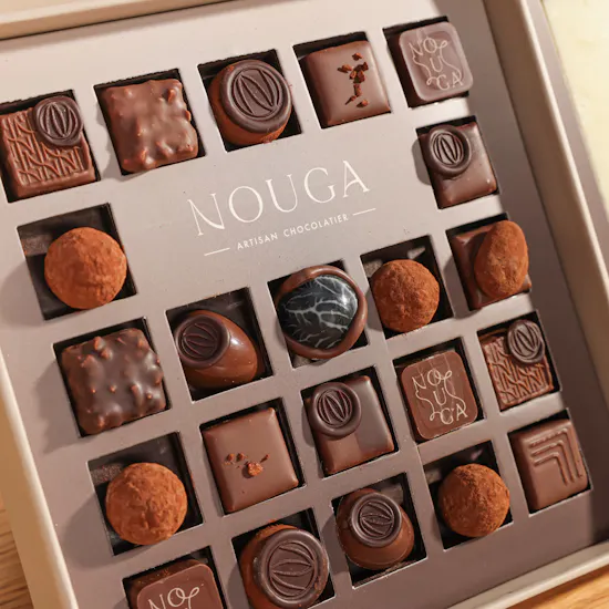 Nouga Congrats Bonbons Chocolates Classic Duple Square Box