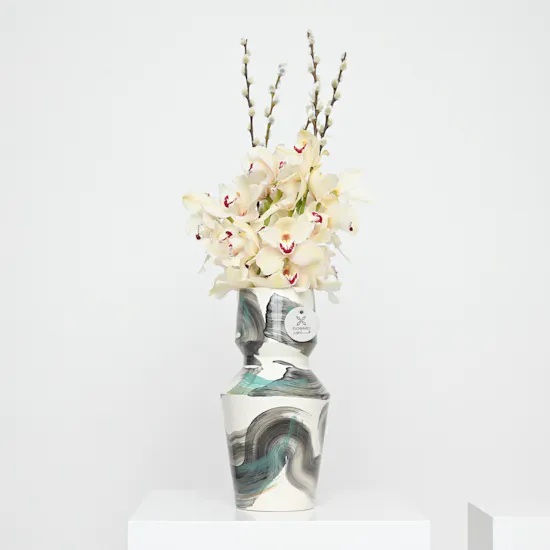 Modern Cymbidium | Ceramic Vase