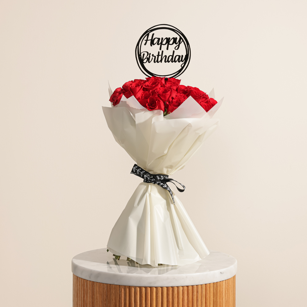 Happy Birthday Flowers Bouquet 