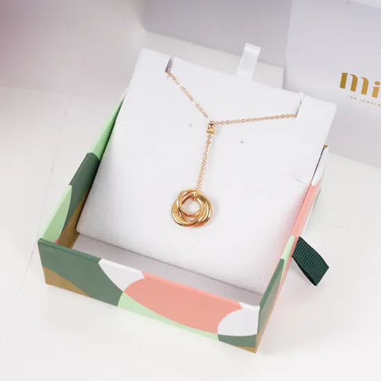 Miss L by L'azorde Gold Necklace | Flowers