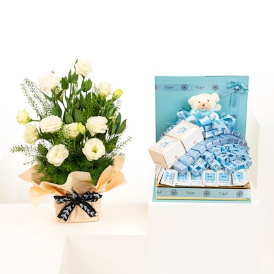 Fuala Baby Boy Chocolate Box | Elegant Blooms