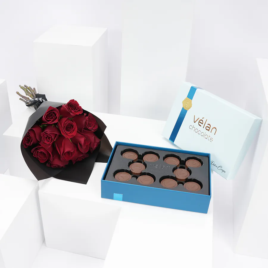 Velan Dulce Crepe Box | Red Roses 2