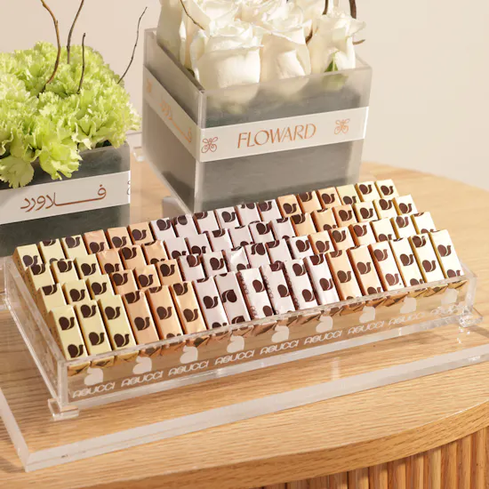 Abucci Mixed Chocolate Tray | Hajj Mabrur Flowers