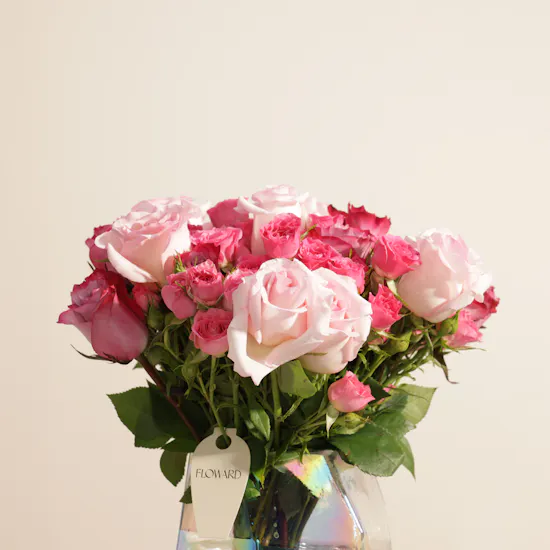 Blush Symphony Rose Vase