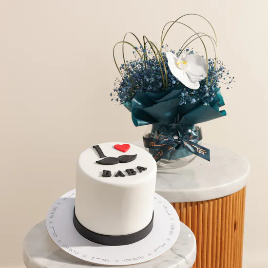 Floward I Love Baba Cake | Pristine Romantic Flower