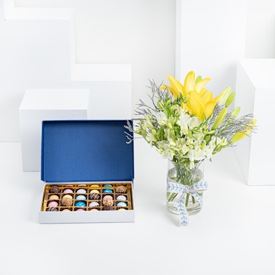 Lilac Colored Bonbon Chocolate box | 24 Pieces
