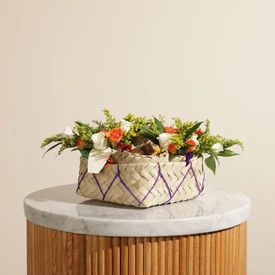 Floward Chocolates | Refined Details Flowers Basket